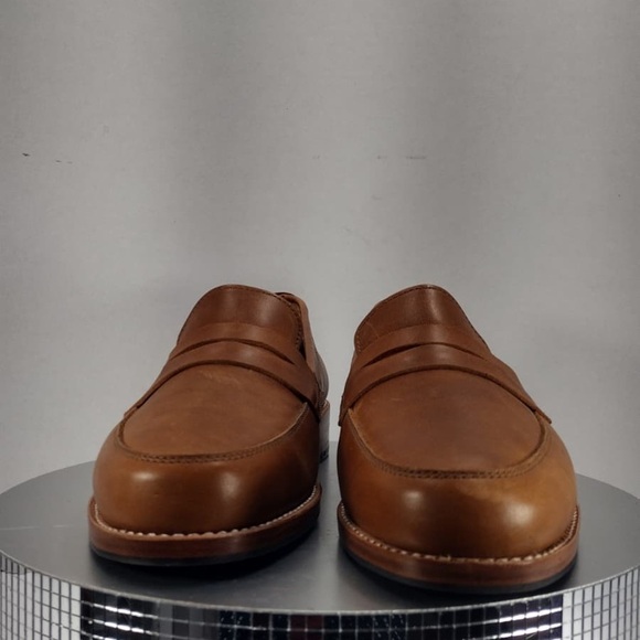 Adelante- Classic Brown‎ Leather Loafers-Mens, 9.5D, Made to order Salvatore Ferragamo Alessio leather loafers main image 4